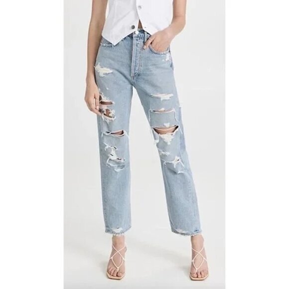 Agolde 90's Mid Rise Loose Fit in Unhinged Size 28 NWT $228 - Picture 1 of 9